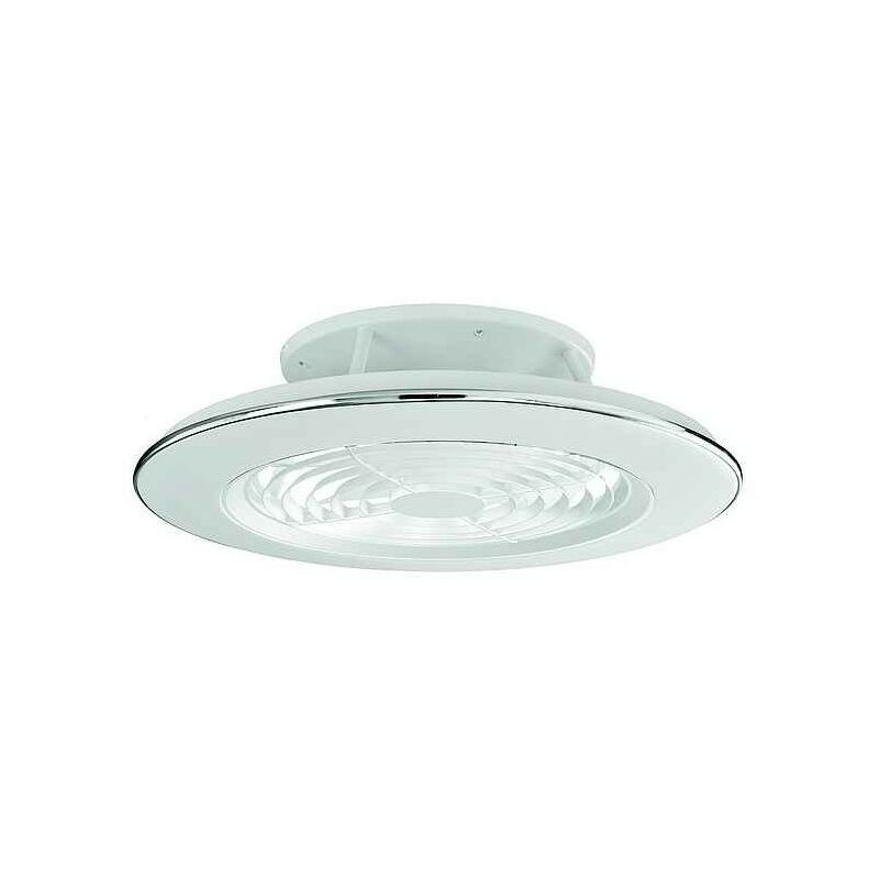 Mantra Iluminación. Modelo alisio. ventilador y de techo 63 cm en color blanco. fuente luz led 70w 2 dimable conexion