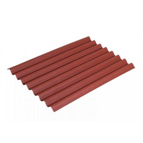 5 Placas asfálticas EASYLINE - 100x76 cm - Color Rojo