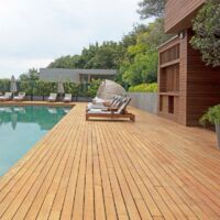 Pack 5 tablas Garapa Madera Tropical 19x90x1550 mm