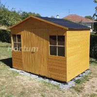 Caseta de madera - Lopun/Fresno (12 mm, 272 x 182 cm, 4.96 m²)