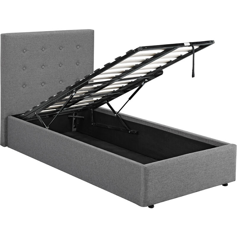 Lucca Plus 3.0 Single Bed Grey
