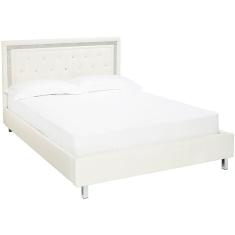 Crystalle 5.0 Kingsize Bed White