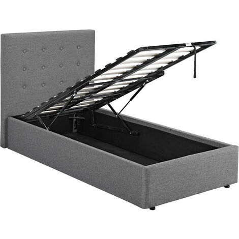 Lucca Plus 3.0 Single Bed Grey