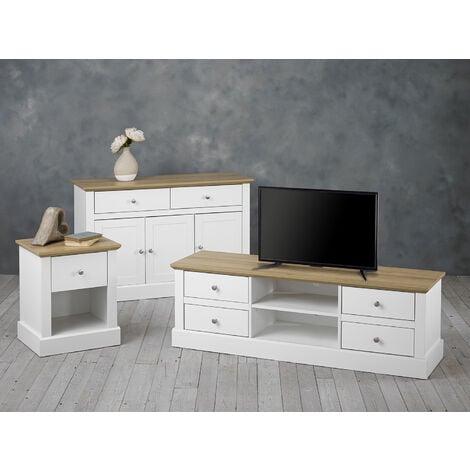 Devon TV Unit White