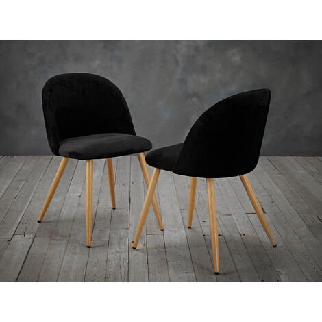 Venice Dining Chairs Black (PK 2)