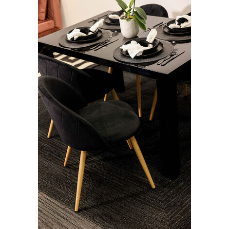Venice Dining Chairs Black (PK 2)