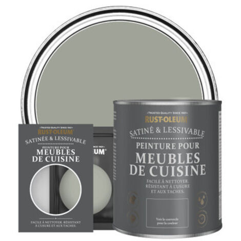 Peinture pour Meubles de Cuisine, Finition Satinée - Feuille de Thé (1/3)