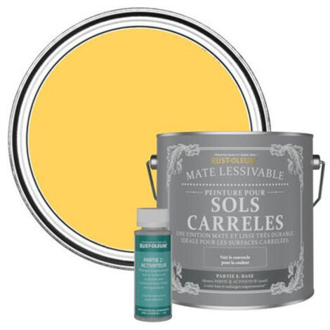 Peinture pour Sols Carrelés Mate Lessivable - Gelée de Citron (1/3)