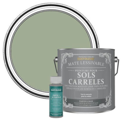 Peinture pour Sols Carrelés Mate Lessivable - Vert Kaki (1/3)