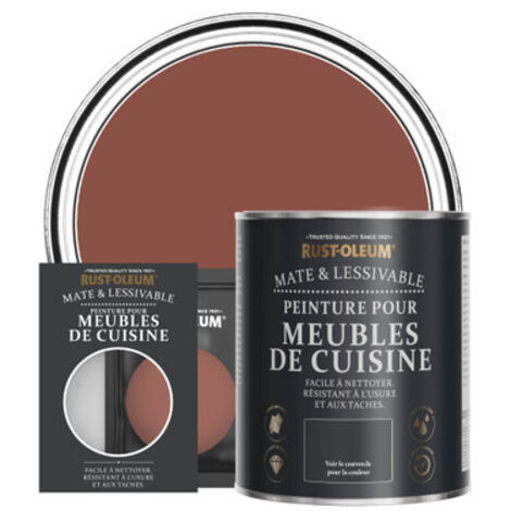 Peinture pour Meubles de Cuisine, Finition Mate - Rouge Brique (1/3)
