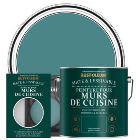 Peinture pour Murs de Cuisine, Finition Mate - Plume de Paon (1/3)
