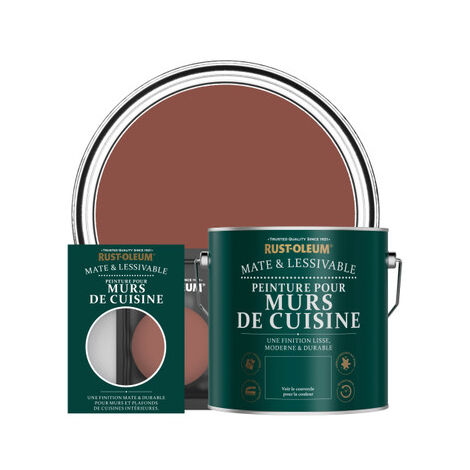 Peinture pour Murs de Cuisine, Finition Mate - Rouge Brique (1/3)