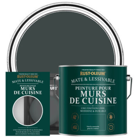 Peinture pour Murs de Cuisine, Finition Mate - Sable Noir (1/3)