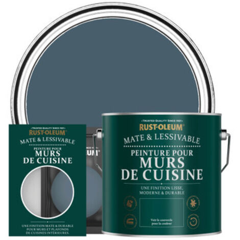 Peinture pour Murs de Cuisine, Finition Mate - Bleu Dessin (1/3)