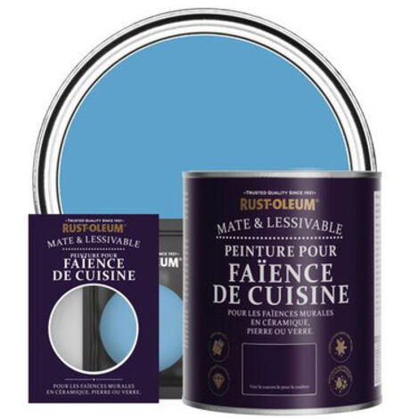 Peinture pour Faïence de Cuisine, Finition Mate - Céruléen (1/3)