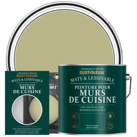 Peinture pour Murs de Cuisine, Finition Mate - Vert Sauge (1/3)