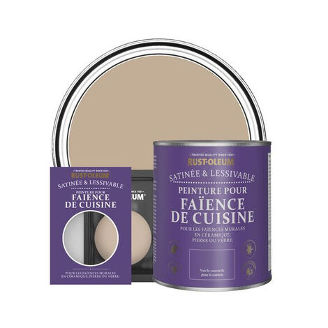 Peinture pour Faïence de Cuisine, Finition Satinée - Caramel Salé (1/3)