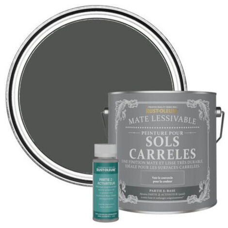 Peinture pour Sols Carrelés Mate Lessivable - Graphite (1/3)