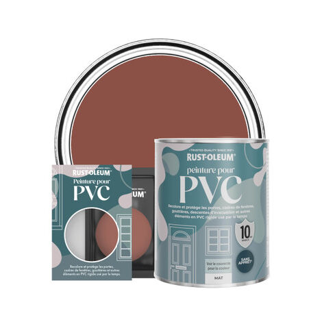 Peinture pour PVC, Finition Mate - Rouge Brique (1/3)