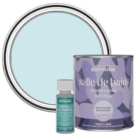 Peinture pour Carrelage de Salle de Bain, Finition Mate - Eucalyptus 750ml (1/3)