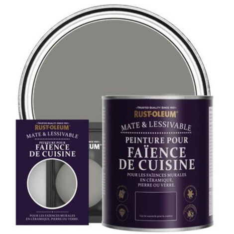 Peinture pour Faïence de Cuisine, Finition Mate - Béton (1/3)