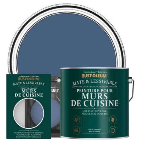Peinture pour Murs de Cuisine, Finition Mate - Encre Bleue (1/3)