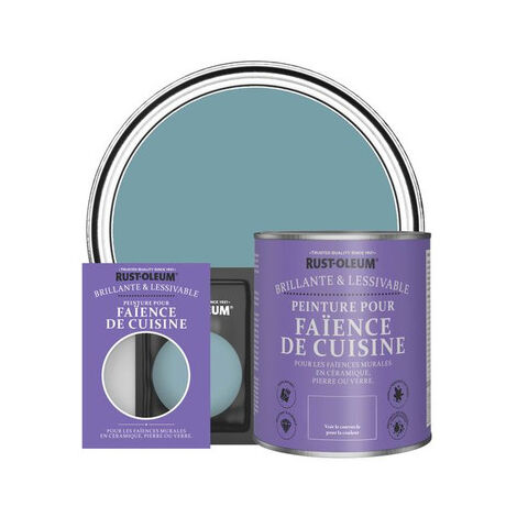 Peinture pour Faïence de Cuisine, Finition Brillante - Océan (1/3)