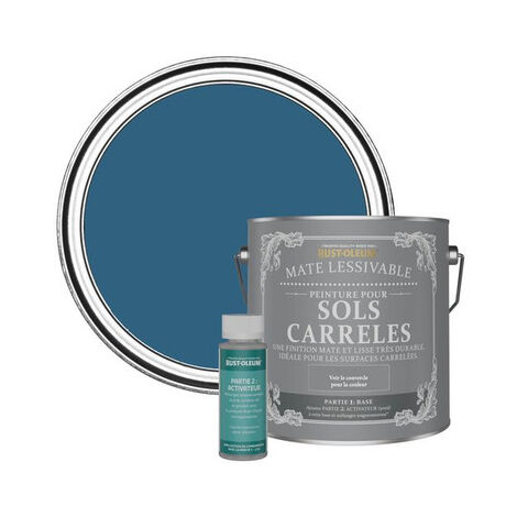 Peinture pour Sols Carrelés Mate Lessivable - Cobalt (1/3)