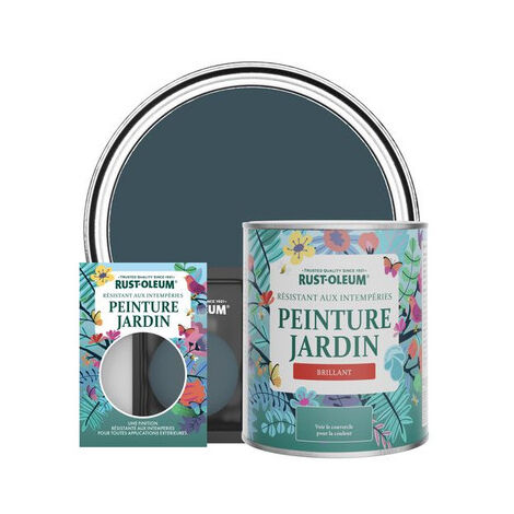 Peinture Jardin, Finition Brillante - Bleu du Soir (1/3)