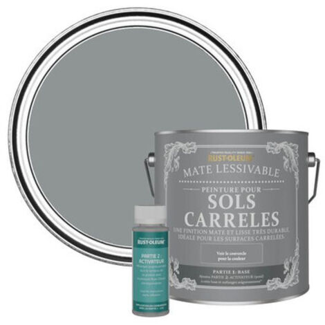 Peinture pour Sols Carrelés Mate Lessivable - Anthracite Moyen (1/3)