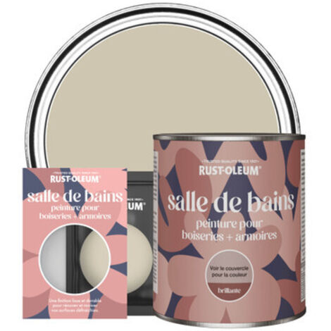 Peinture pour Boiseries & Armoires de Salle de Bains, Finition Brillante - Sauge Argentée (1/3)