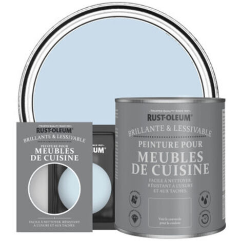 Peinture pour Meubles de Cuisine, Finition Brillante - Ciel Bleu (1/3)