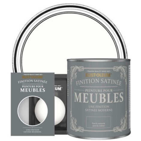 Peinture pour Meubles Finition Satinée - Craie Blanche (1/3)