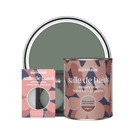 Peinture pour Boiseries & Armoires de Salle de Bains, Finition Brillante - Sérénité (1/3)