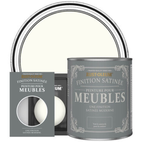Peinture pour Meubles Finition Satinée - Blanc Antique (1/3)