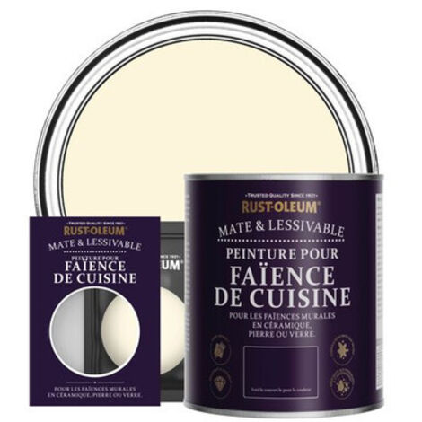 Peinture pour Faïence de Cuisine, Finition Mate - Crème Fouettée (1/3)