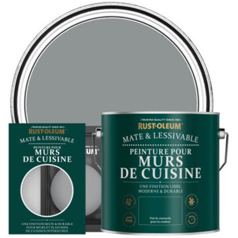 Peinture pour Murs de Cuisine, Finition Mate - Anthracite Moyen (1/3)
