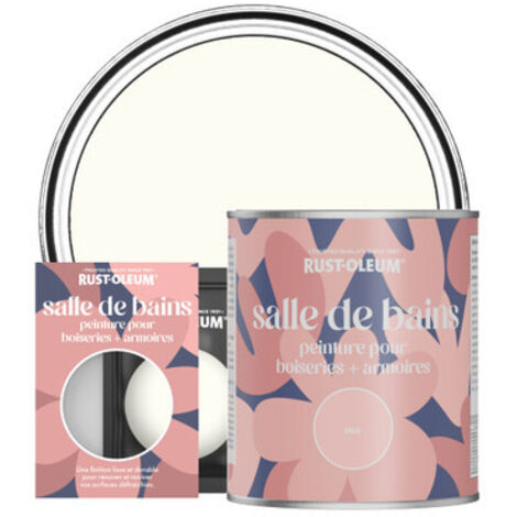 Peinture pour Boiseries & Armoires de Salle de Bains, Finition Mate - Porcelaine (1/3)