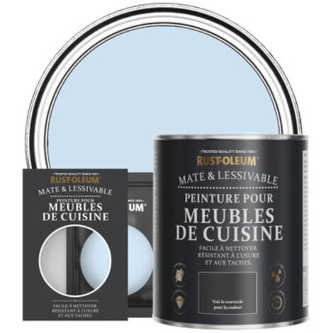 Peinture pour Meubles de Cuisine, Finition Mate - Bleu Poudré (1/3)