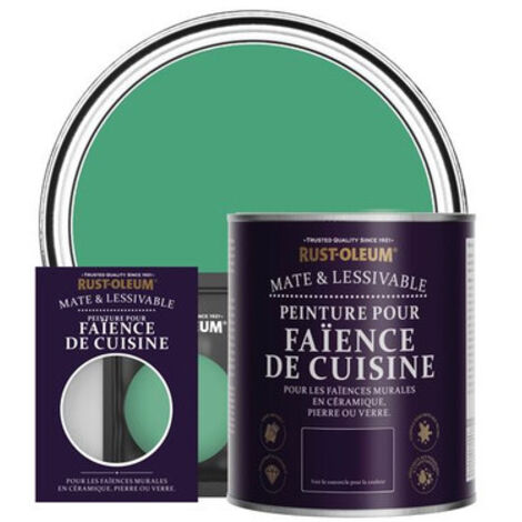 Peinture pour Faïence de Cuisine, Finition Mate - Émeraude (1/3)