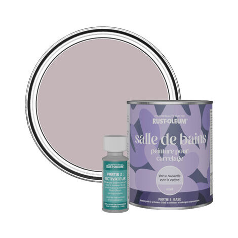 Peinture pour Carrelage de Salle de Bain, Finition Mate - Lilas 750ml (1/3)