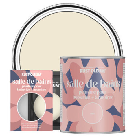 Peinture pour Boiseries & Armoires de Salle de Bains, Finition Mate - Calcaire (1/3)