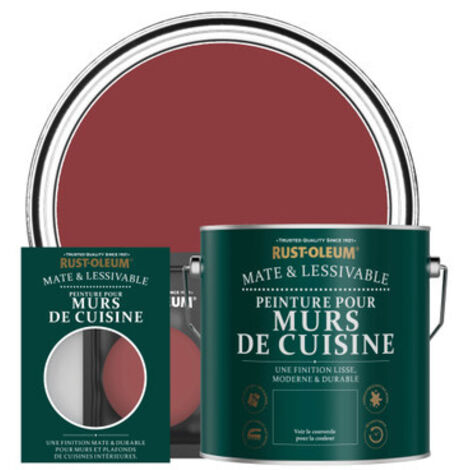 Peinture pour Murs de Cuisine, Finition Mate - Bordeaux (1/3)