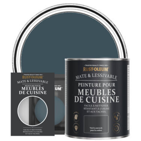 Peinture pour Meubles de Cuisine, Finition Mate - Bleu du Soir (1/3)