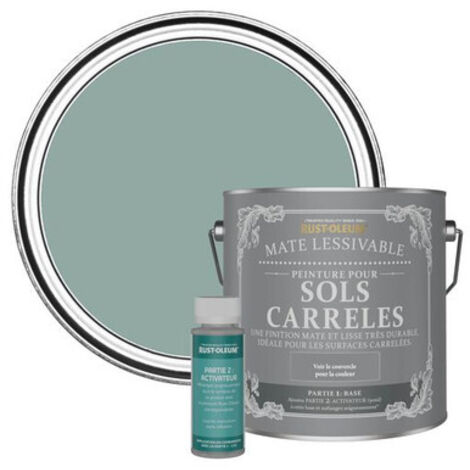 Peinture pour Sols Carrelés Mate Lessivable - Bleu Gris (1/3)