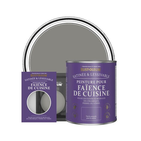 Peinture pour Faïence de Cuisine, Finition Satinée - Béton (1/3)