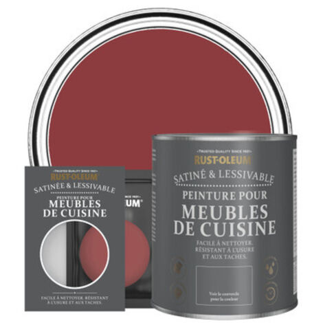 Peinture pour Meubles de Cuisine, Finition Satinée - Bordeaux (1/3)