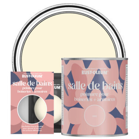 Peinture pour Boiseries & Armoires de Salle de Bains, Finition Mate - Crème Fouettée (1/3)