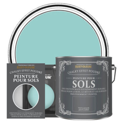 Peinture pour Sols Chalky - Bleu-vert (1/3)