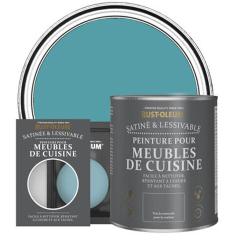 Peinture pour Meubles de Cuisine, Finition Satinée - Pétrole (1/3)